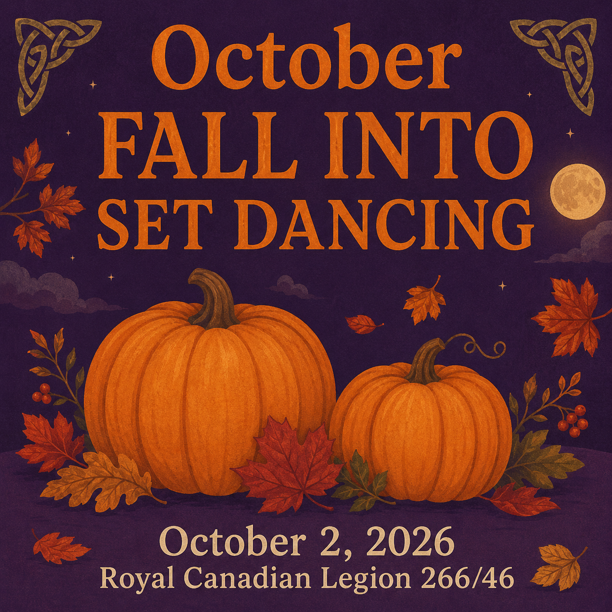 Fall into Set Dancing event poster